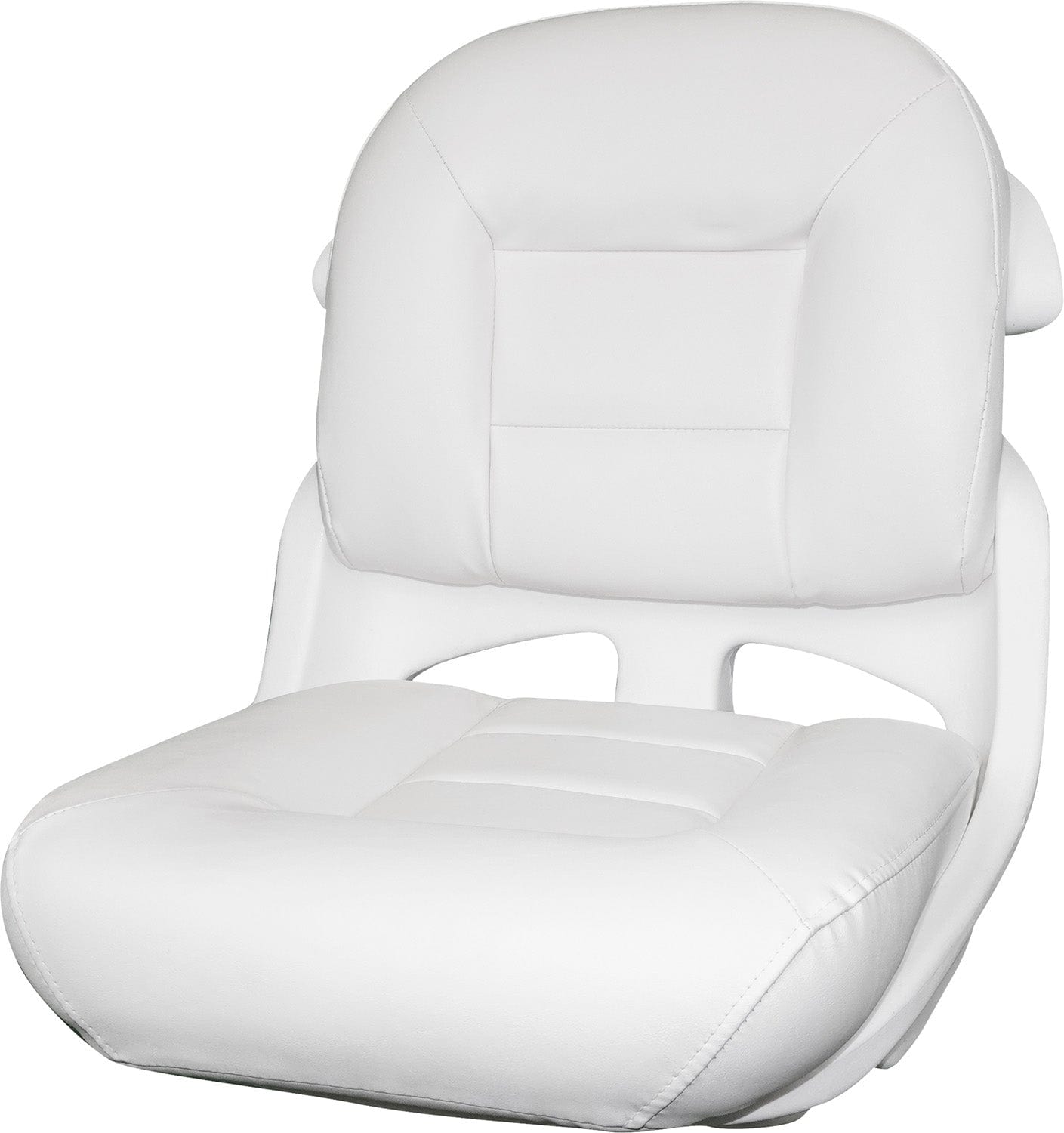 SEAT FISHMN ARMLESS WHT