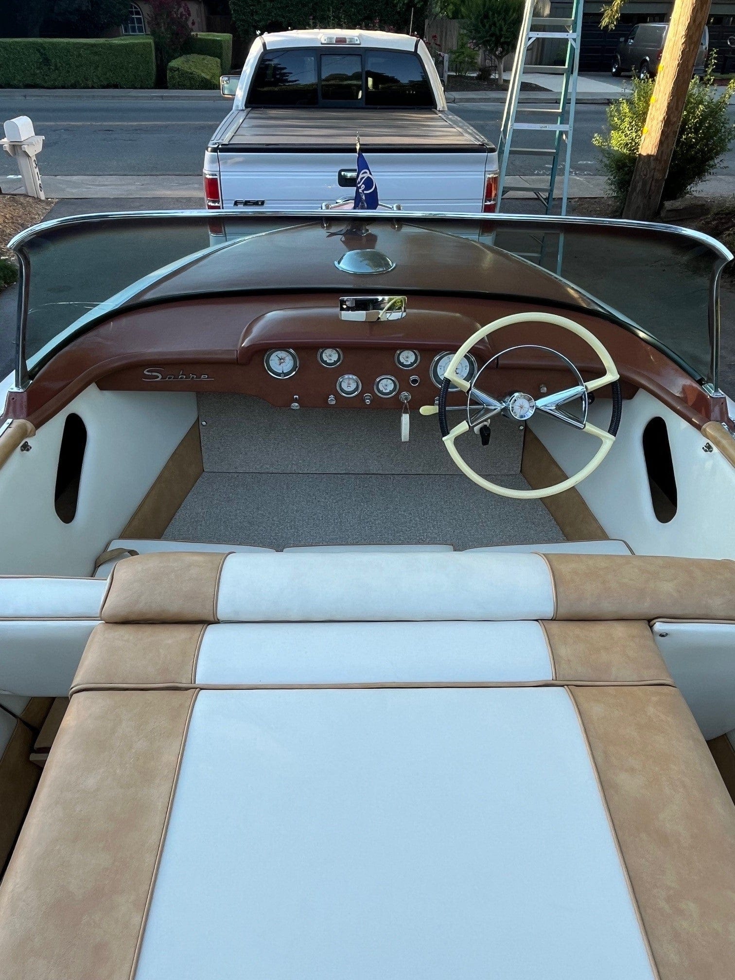 1961 18' CENTURY SABRE GULL WING HARDTOP