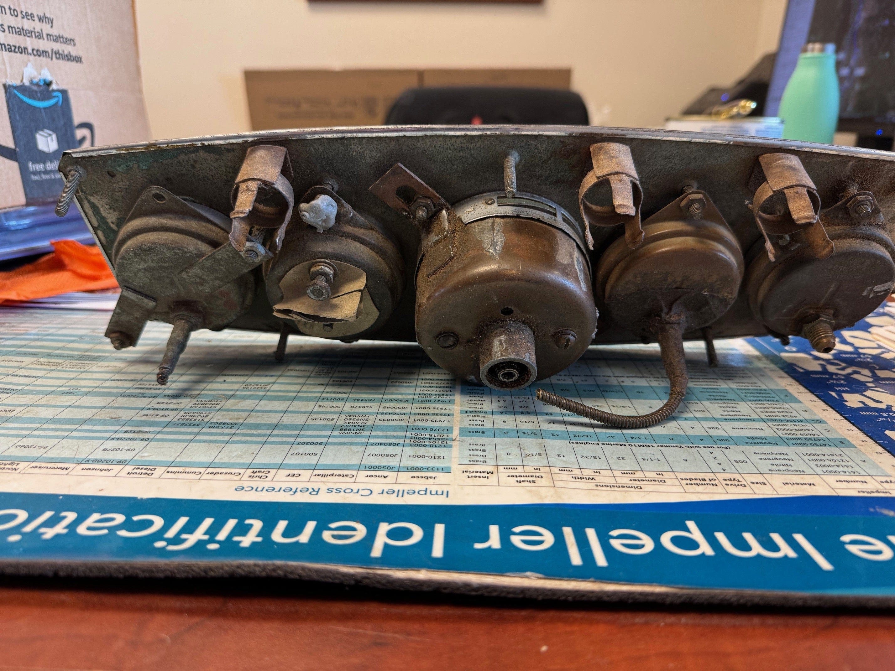 PRE-WAR STEWART-WARNER DELUXE GAUGE PANEL