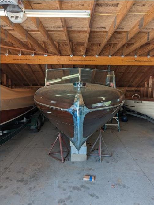 1937 28' Barnes Torpedo Stern Runabout