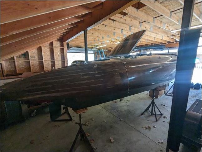 1937 28' Barnes Torpedo Stern Runabout