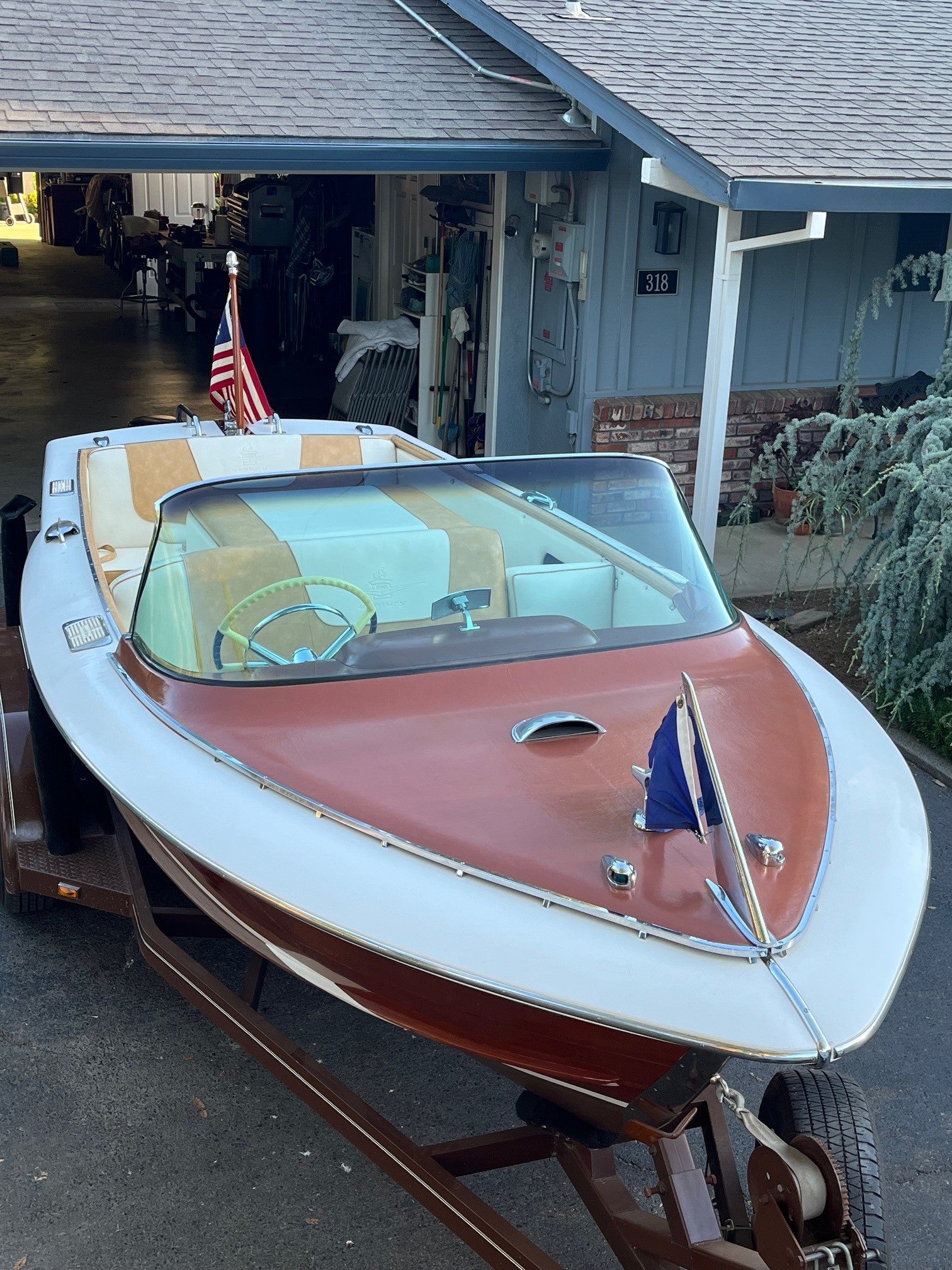 1961 18' CENTURY SABRE GULL WING HARDTOP