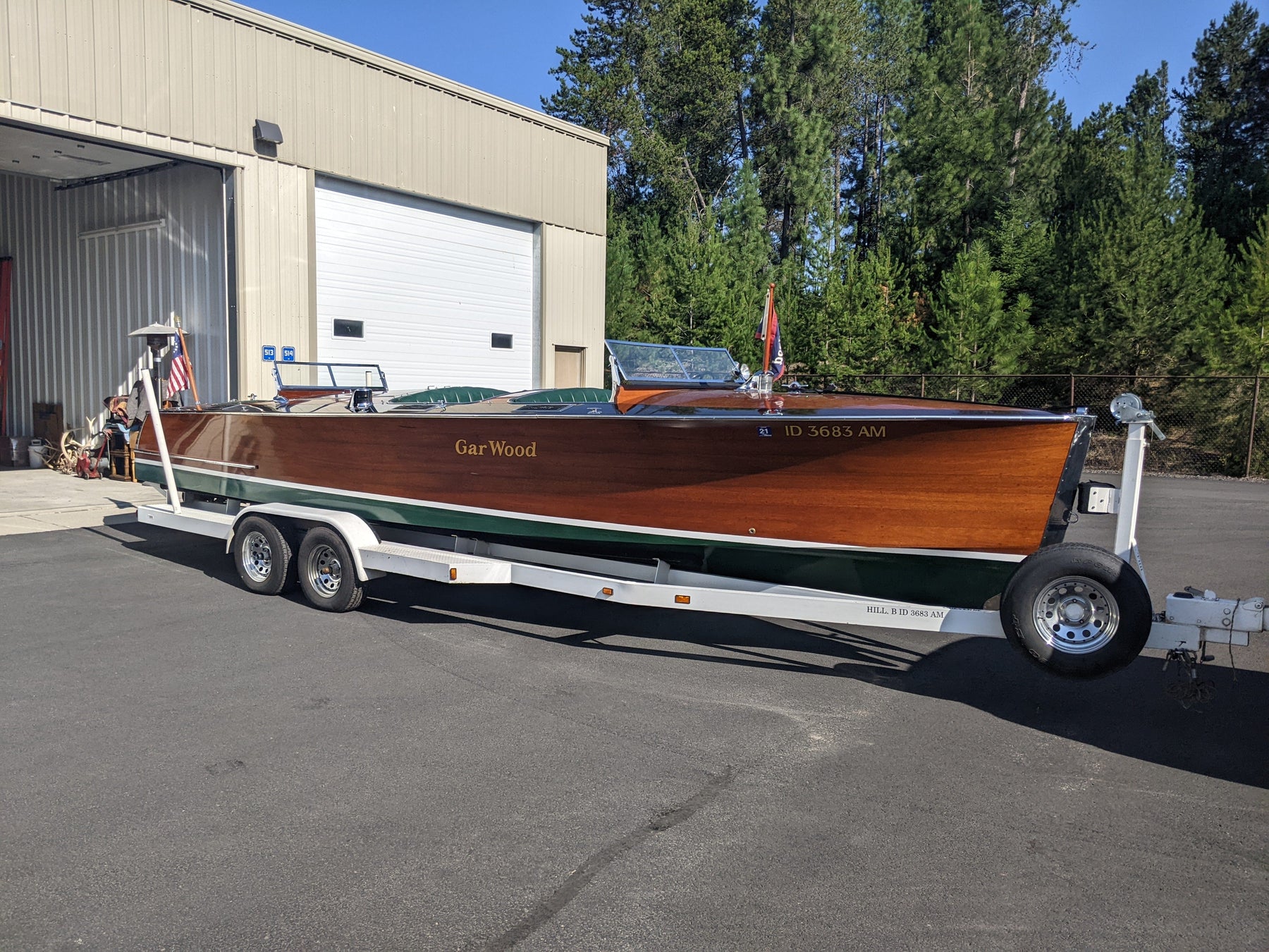 1929 28' Garwood Triple Runabout