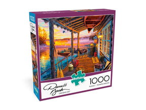 CLASSIC BOAT JIGSAW PUZZLE - OPENING DAY - By Darrell Bush - 1000 PCS