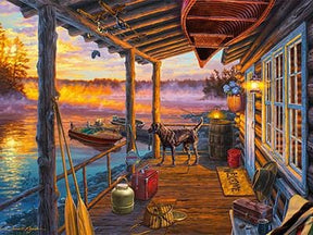 CLASSIC BOAT JIGSAW PUZZLE - OPENING DAY - By Darrell Bush - 1000 PCS