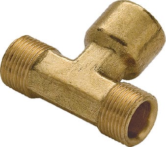 Dometic HF5533 Hydraulic Tee Fitting 3/8" Tube <SPACER TYPE=HORIZONTAL SIZE=1> Brass <SPACER TYPE=HORIZONTAL SIZE=1> 3/Kit