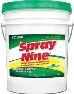 Spray Nine C26820 Cleaner/Degreaser/Disinfectant: 20 L