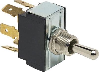 Cole Hersee 55019BP Toggle Switch: ON-OFF-ON DPDT: Retail Pkg