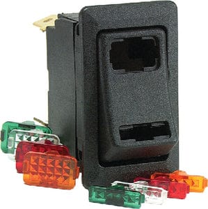 Cole Hersee 58328103BP LED-Enabled Rocker Switch: On/Off/On