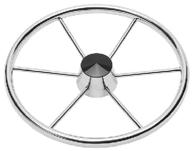 Schmitt 6 Spoke Stainless Destroyer Wheel: 15-1/2"