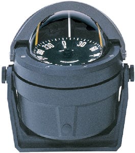 Voyager Compass-Bracket Mount: Flat Dial: Black