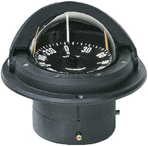 Voyager Compass-Flush Mount: Flat Dial: Black