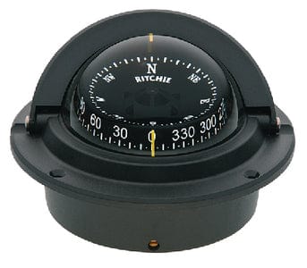 Voyager Compass-Flush Mount: Combi Dial: Black