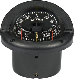Helmsman Compass-Flush Mt.: Combi Dial: Black