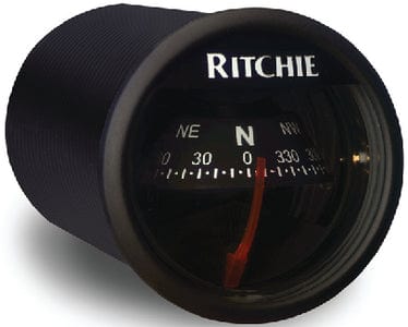 Ritchie Sport In-Dash Compass: Black w/Black Card