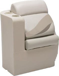 Wise 13006L986 Premier Pontoon Lean Back Recliner End: Left Hand: Platinum/Midnight/Cobalt