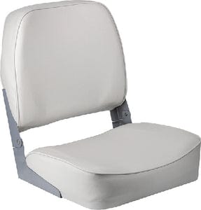 Wise 3313710 Promotional Marine Grade Vinyl 16.25" D ? 16" W ? 18" H Low Back Boat Seat: White