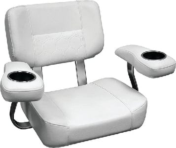 Wise 3366784 Pro Series Offshore Helm Chair: Arctic Ice White