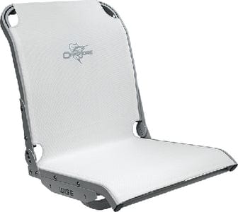 Wise 3373784 Aero X Boat Seat: White Mesh w/Silver Frame: High-Back