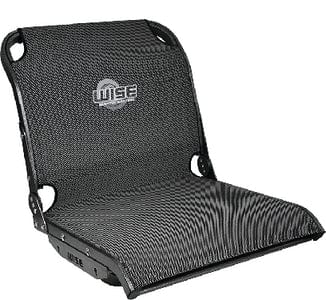 Wise 33741800 Aero X Boat Seat: Carbon Grey Mesh: Mid-Back