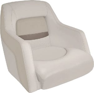 Wise BM110101066 Premier Pontoon Traditional Style Bucket Seat: Stone/Mocha Java/Khaki