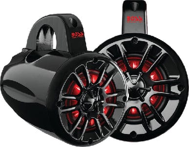 Boss Audio MPWT60RGB 2-Way Marine Waketower/UTV Roll Bar LED Speaker System: 1 pr.