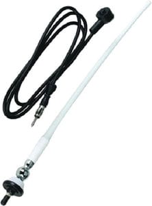 Boss Audio MRANT12W AM/FM Rubber Antenna: White