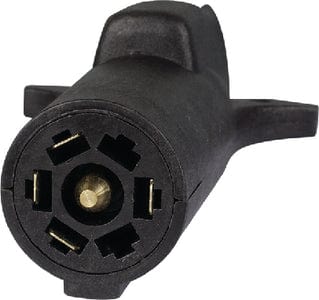 Optronics A75TBP 7-Way Round Blade to 5-Way Flat Pin Connector Adapter