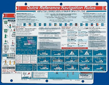 Davis 125 Navigation Rules Quick Reference Card