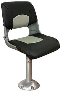 Springfield Skipper Chair Package (Includes Seat With Cushions: Pedestal & Floor Base and Locking Swivel)