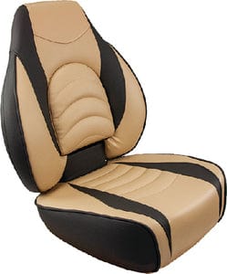 Springfield 10416841 Fish Pro High Back Seat: Charcoal/Tan