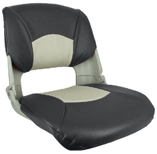 Springfield Skipper Seat With Cushions: Charcoal/Gray/Gray Shell