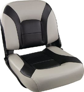 Springfield 10610771 Skipper Low Back Fold Down Seat: Charcoal & Gray