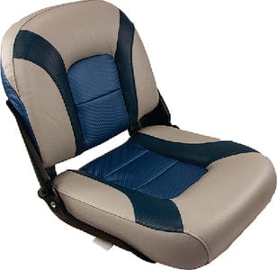 Springfield 10610791 Skipper Low Back Fold Down Seat: Blue & Gray