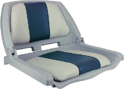 Springfield Traveler Seat: Gray Shell w/Blue & Gray Cushions