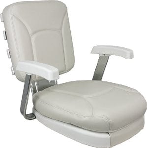 Springfield Ladder Back Seat With White Cushions and Gimbal