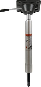 Springfield KingPin Power-Rise Sit Down Pedestal 16" to 22-3/8": Anodized Finish