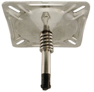 Springfield KingPin 7" x 7" Swivel Seat Mount With Spring: Polished Finish