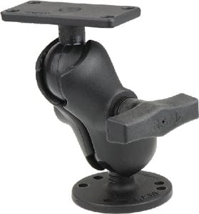 RAM 1.5" Ball Mount with 2.5" Round Base: Short Arm & 2" x 4" Plate for the Humminbird Helix 7 ONLY