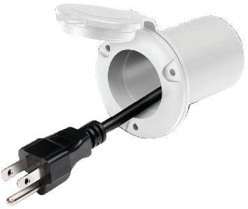 Pro Mariner 51310 AC Plug Holder+: White