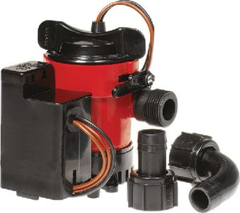 Johnson Pump Cartridge Combo Package Includes Auto Bilge Pump With Electronic Float Switch 12V