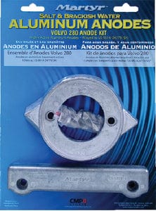 Martyr Aluminum Anode Kit For Volvo Penta 280 Engine (Contains 1-V18: 1-CM832598 and Fastening Hardware)