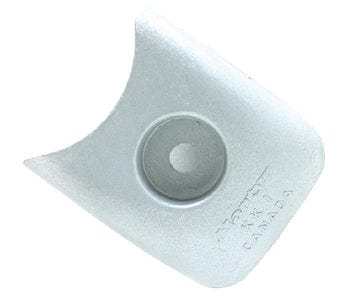 Walter Keel Anode: Zinc: 3-5/16" L x 2-9/16" W x 1-1/8" H