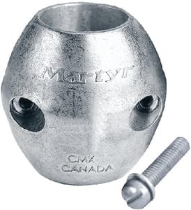 Martyr Streamlined Shaft Zinc Anode With Stainless Steel Slotted Head