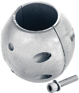 Martyr Streamlined Shaft Anode With Stainless Steel Allen Head: Zinc