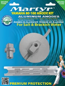 Martyr Anode Kit For Yamaha 80-100 HP Outboards: Aluminum