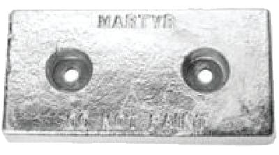 Martyr CMZ01BSZ Zinc Hull Anode: 12" L x 6" W x 1-1/4" H