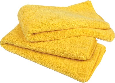 Buffalo Microfiber Detail Towels 20" x 20": Yellow: 15/pk