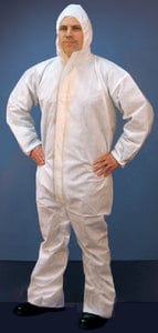 Buffalo Microporous Disposable Coverall With Hood: Lg