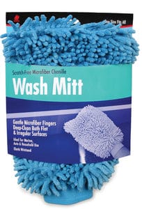 Buffalo Microfiber Blue Chenille Wash Mitt